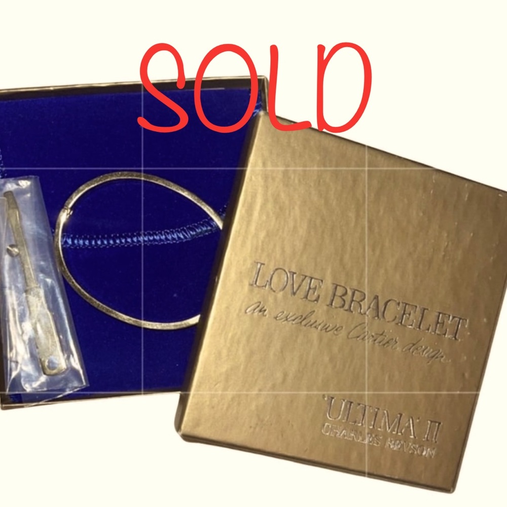 SOLD‼️ Charles Revson Aldo Cipullo(Cartier Designer)Love Bracelet-Set! UNWORN💕